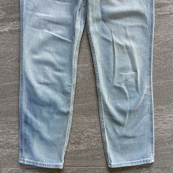 Hollister Vintage Stretch Fold Over Ultra High Rise Mom Jean Light Wash Denim 25 - Picture 6 of 16